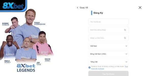 Người chơi nước ngoài có thể đăng ký tại 8XBET không?